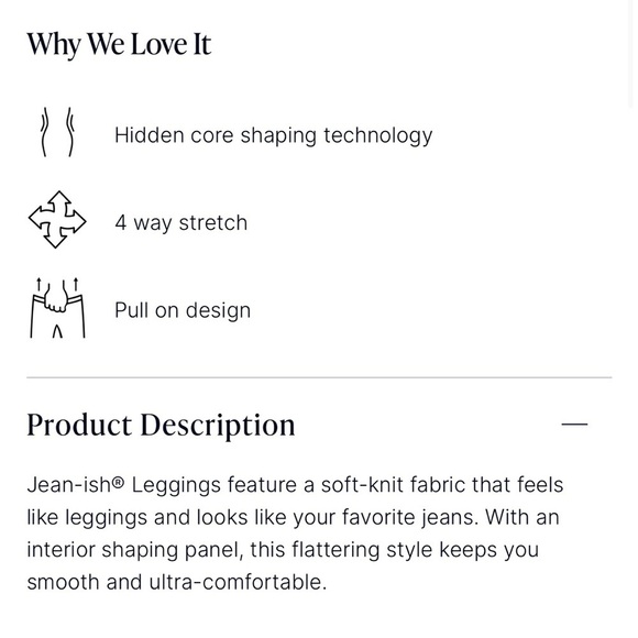 SPANX Jean-ish Ankle Legging Dark Gray Acid Wash Flattering Jegging - Picture 8 of 8